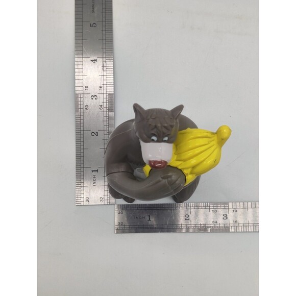 Vintage 1997 McDonalds Happy Meal Toy Disney Jungle Book Baloo Bear Bananas 4.5" - Picture 10 of 11